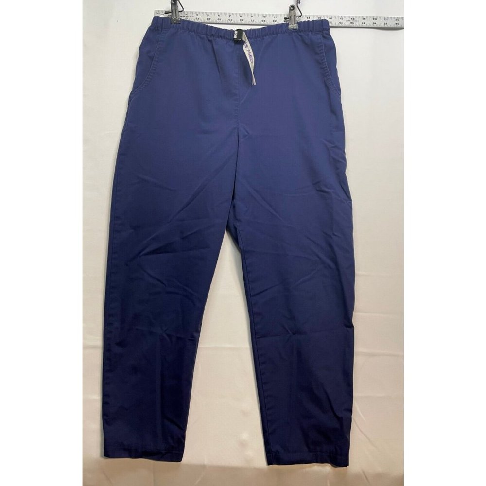 Scrub Med scrubs pants womens 6 8 22 x 28 uniform medical bottom made USA blue